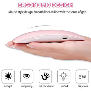 Hot Sale 6W <span class=keywords><strong>Mini</strong></span> UV wiederauf ladbare Gel Nagel lampe Tragbare Micro USB Ladekabel Gel Trockner Sun Uv <span class=keywords><strong>LED</strong></span> Nagel lampe für Home Salons - Product Image 4