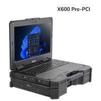 Getac X600 Nouvel ordinateur portable robuste à écran de 15.6 pouces avec clavier anglais pour processeur Intel I5 graphique discret NVIDIA RTX3000
