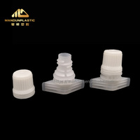 Bouchon à vis en plastique Mandun 9,6 mm à fente unique pour emballage alimentaire, pochette à bec verseur en plastique, Doypack, sac souple autoportant