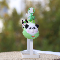 Wowei Mignon Adorable Panda Rouge Trésor National Peluche Pendentif Breloque Sac à Dos Porte-clés Poupée
