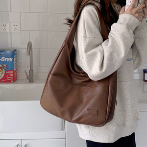 Large Capacity Female Winter Retro New Leisure <b>College</b> Class Shoulder <b>Bags</b> Women Tote <b>Bag</b> Tanjing - Product Image 3