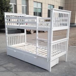 Litera de madera de pino doble para niños, cama barata de fábrica china - Product Image 5