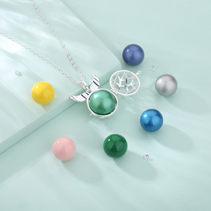 Changda maman à être bijoux ailes d'ange ange carillon appelant Bola harmonie boule collier pour cadeaux de grossesse - Product Image 3