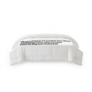 Edredón de Lujo DB para Todas las Estaciones, 2 en 1, Alternativa a la Pluma, Microfibra, Algodón, Poliéster, King, Queen, Doble - Product Image 1