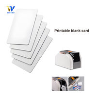 Carte de visite PVC vierge imprimable de haute qualité avec puce RFID F08 13,56 MHz, étanche, format CR80, neuve, pour hôtels et contrôle d'accès