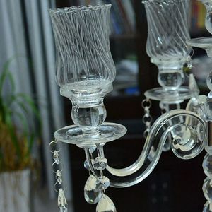 Direct usine Bougeoir pilier style rétro à <span class=keywords><strong>5</strong></span> <span class=keywords><strong>branches</strong></span> en <span class=keywords><strong>cristal</strong></span> K9 et métal argenté, fait main, écologique, UV, Saint-Valentin - Product Image 6