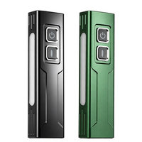 Linterna Táctica EDC de Alta Potencia al Mejor Precio, Recargable por USB con Láser Rojo, Luz UV Púrpura, Lámpara de Trabajo Magnética, Luz RGB