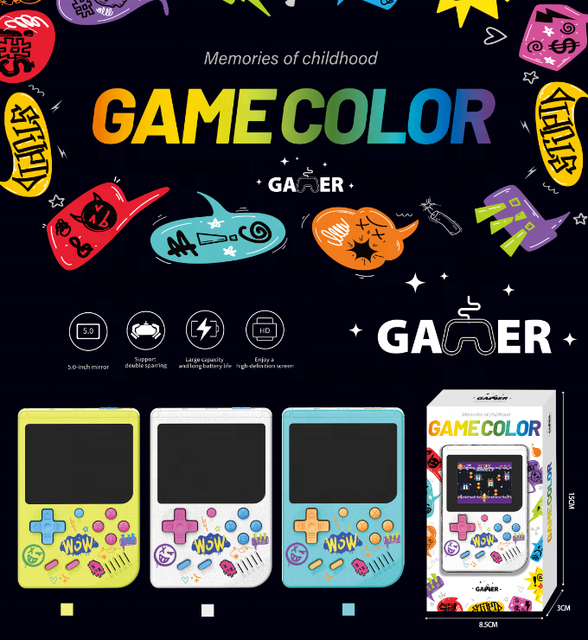 Hot Sale Super Retro Portable Mini Video Game Console Handheld Game Player 400 in 1 Childhood Classic Games