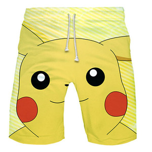 Shorts de Baño para Hombre y <span class=keywords><strong>Mujer</strong></span>, Diseño 3D de Pikachu, Estilo Harajuku, Pantalones Cortos Casuales, Shorts de Natación con Estampado de Pikachu - Product Image 5