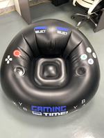 Honcam Chaise de jeu gonflable pour enfants et adolescents avec porte-gobelets et poche latérale Fauteuil de jeu gonflable pour enfants et joueurs