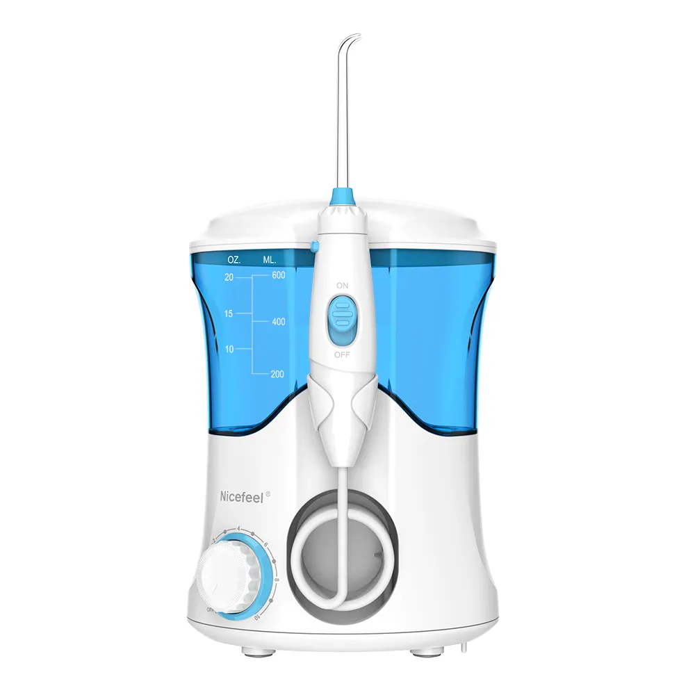 Icefeel-irrigador bucal para dientes, limpiador dental a prueba de agua OLED, 600ml