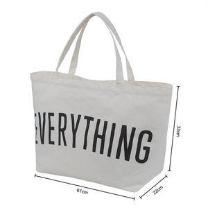 Casual 61cm Big Weekend Bag Unisex <b>Canvas</b> Tote <b>Handbags</b> Cotton Lining Large Capacity Durable Open Closure Type - Product Image 2