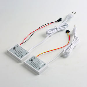 Shinechip personalizzabile <span class=keywords><strong>specchio</strong></span> nero LED Touch Dimmer interruttore 110V-240VAC trasformatore di alimentazione 12W interruttori induttivi ingresso - Product Image 3