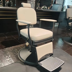 Sillón de Barbería Clásico Tallado de Estilo Chino Nuevo, Personalizado en Color, Estilo Americano, Sillón de Barbería Vintage, Sillón de Barbería Sencillo - Product Image 5
