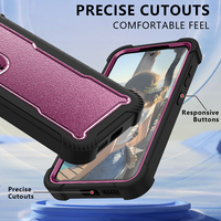 Coque de téléphone hybride anti-poussière robuste pour coques arrière Samsung Galaxy S24