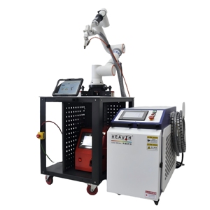 Machine de soudage, nettoyage et découpe au laser à fibre portative, collaborative et automatique à 6 axes, avec refroidissement par eau et moteur laser - Product Image 1