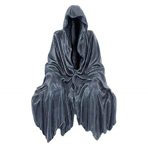 Polyresin/ designer résine statues Tirer Réconfort La Plante Grimpante Gothique Décor Étagère Statue Assise, 8 Pouces, Greystone - Product Image 1