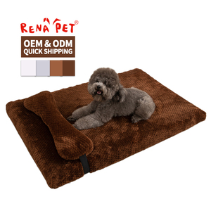 Hersteller Großhandel Custom Logo Haustier Lieferant Große ortho pä dische Mamory Foam Hunde bett mit Kissen - Product Image 6