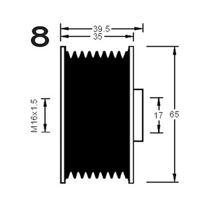 Dispositif de roue libre d'alternateur compatible avec MAZDA 6 2.2 MZR-CD (GH10) Diesel (KW : 92, HP : 125) de 01-2009 à 12-2012 - Product Image 3