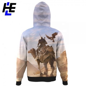 เสื้อมีฮู้ดแขนยาวผ้าฟลีซสำหรับสตรีทแวร์ปักลายสำหรับใส่ไปยิมฤดูหนาว - Product Image 4