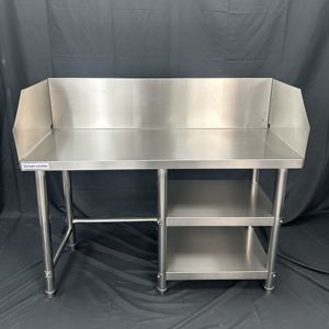 VICTORY Heavy-Duty Stainless Steel Coaming Table round Leg workbench Catering <b>Equipment</b> for Hotels & Restaurants supplies - Product Image 1