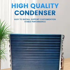 Condensador de refrigeração de ar condicionado CA para automóveis de alta qualidade