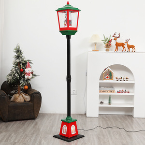 Farola Decorativa Navideña para Interiores, Luz LED, Molino de Viento con Efecto de Nieve, Linterna Decorativa - Product Image 4
