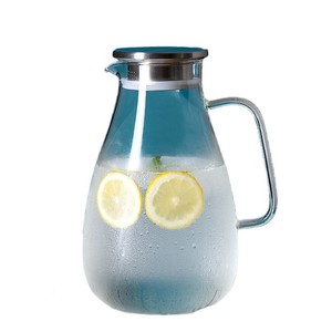 Jarra de vidrio para agua fría con tapa, gran capacidad para almacenar té de frutas, uso doméstico - Product Image 5