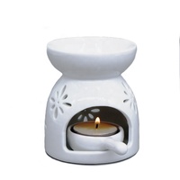 Brûleur d'huile essentielle en céramique 40ml Aromathérapie Parfum Diffuseur Brûleurs Home Bedroom Decor Photophore Bougeoir Chauffe-cire