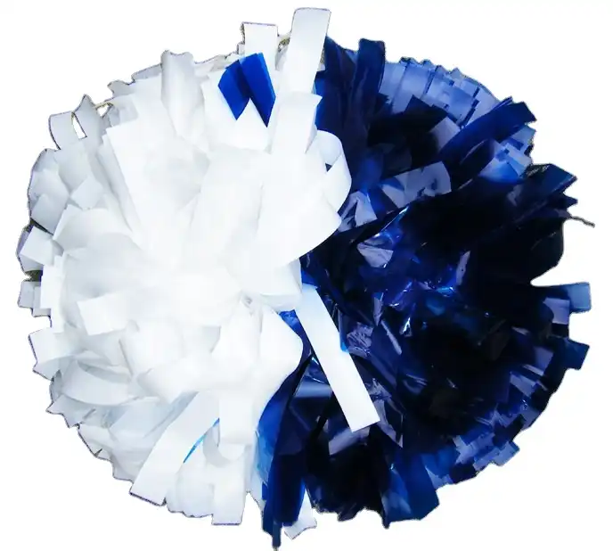 Cheerleading Pom Poms, Cheer Poms, Two Color Wet Look with Glitter