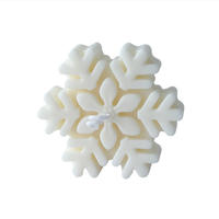 Bougie parfumée de flocon de neige de noël décor d'arôme de vacances atmosphère festive coffret cadeau créatif décoration de Table à la maison bougie parfumée