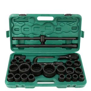 Juego de Llaves de Trinquete de Impacto de Alta Resistencia, Juego de Llaves de Tubo, Herramientas de Reparación de Automóviles, 26 en 1, <span class=keywords><strong>3</strong></span>/4 - Product Image 1