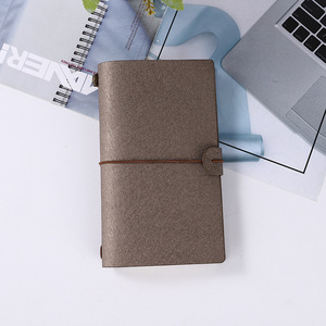 Cổ điển Retro du lịch máy tính xách tay A6 Kích thước mềm da Túi Nhật Ký với nhiệt ràng buộc in bìa giấy bơm lại Tạp Chí - Product Image 4