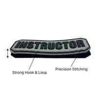 Écusson d'identification tactique professionnel en PVC gaufré 3D, durable et écologique, avec fermeture auto-agrippante, pour uniforme de sécurité et casquette