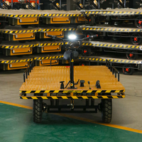 Carro de Plataforma Industrial Eléctrico de 4 Ruedas, Multifuncional, de Hierro, Personalizable, OEM, para Manejo y Transporte de Carga
