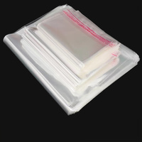 Bolsas de Celofán BOPP Transparentes Grandes, Autosellables y Adhesivas, con Logotipo Personalizado, Material Resistente para Negocios, Supermercados y Exhibiciones