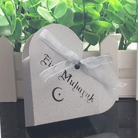 Coeur Design Eid Mubarak Boîte De Bonbons Boîte De Faveur Papier DIY Coffrets Cadeaux Heureux Islamique Musulman al-Fitr Eid Ramadan Décor Articles De Fête