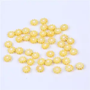 Perles de fleur de fistouri blanc, pièces, 10MM, en forme de petite marguerite, accessoires bijoux Diy