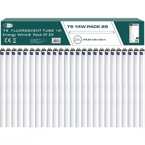 Tubo fluorescente T5 14W 54,9 cm 3000K bianco caldo confezione da 25 - Product Image 3