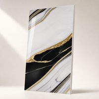 Panneau décoratif en marbre classique avec revêtement UV, taille personnalisée, OEM, imperméable, en rouleau, pour usage commercial et résidentiel