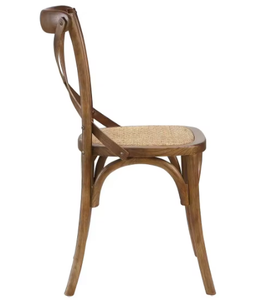 Mobilier commercial d'extérieur de haute qualité en bois restaurant à dos croisé hôtel en bois chaise de banquet de <span class=keywords><strong>mariage</strong></span> empilable - Product Image 4