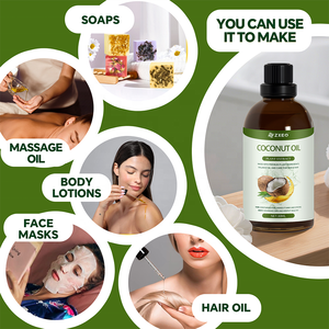 Huile de Coco 100% Naturelle OEM pour Soins de la Peau et des Cheveux – 20 Ans d'Expérience en Personnalisation Usine - Product Image 3