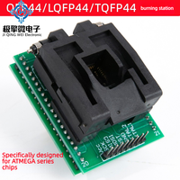 JQW QFP44 LQFP44 TQFP44 Ke DIP44 Programmer Adapter Socket ZIF OpenTop 0.8Mm Pitch untuk XGecu T48/T76 ATmega AVR Harga Asli