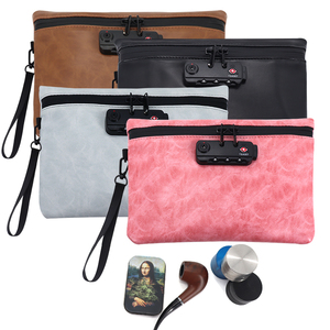 Изготовленная на заказ сумка из искусственной кожи с защитой от запаха и запаха, из углеродного волокна, мешки без запаха с комбинированным замком - Product Image 5