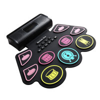 COOLMUSIC Musical Instrument Percussion Usb Midi Set Electronic Rolling Pads Professional Custom Bass Stick Drum