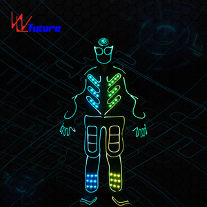Trajes de baile de fibra óptica LED a todo color <span class=keywords><strong>Ropa</strong></span> de actuación luminosa <span class=keywords><strong>para</strong></span> <span class=keywords><strong>eventos</strong></span> Festivales de música Raves <span class=keywords><strong>Ropa</strong></span> de Carnaval - Product Image 3