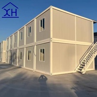 Kit de maison modulaire préfabriquée en acier, 5 chambres, design moderne à faible coût pour usage extérieur, centre commercial et bureau à domicile