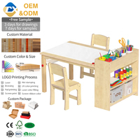 Table et chaises pour enfants Friends, ensemble table et chaise pour tout-petits, mobilier pour enfants