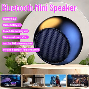 Altavoz Bluetooth Portátil Mini, Subwoofer Metálico, <span class=keywords><strong>Bajos</strong></span> Potentes, Altavoz Bluetooth Pequeño <span class=keywords><strong>de</strong></span> Acero para Exteriores, Compatible con Tarjeta TF - Product Image 2