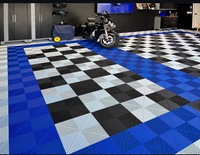 Dalles de sol emboîtables en PP pour garage de villa intérieur, système de clic, imperméables, amovibles, tapis de protection automobile